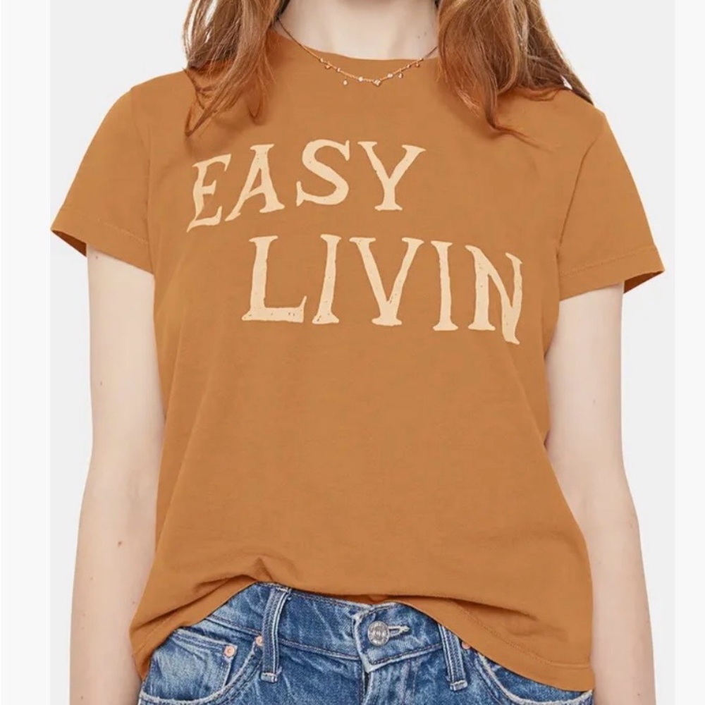MOTHER Tan 'Easy Livin' Graphic Tee